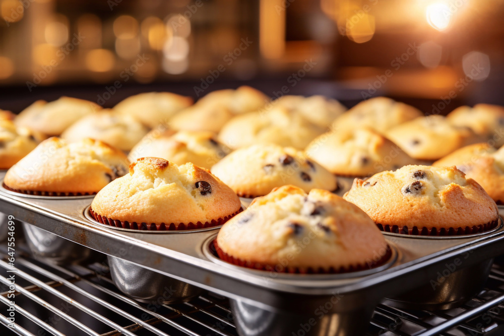 freshly baked homemade muffins