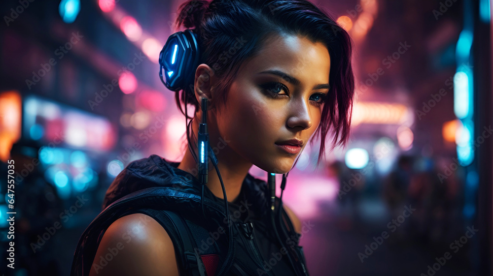 The concept of confrontation between humanity and artificial intelligence - AI generated The concept of confrontation between humanity and artificial intelligence - AI generated
