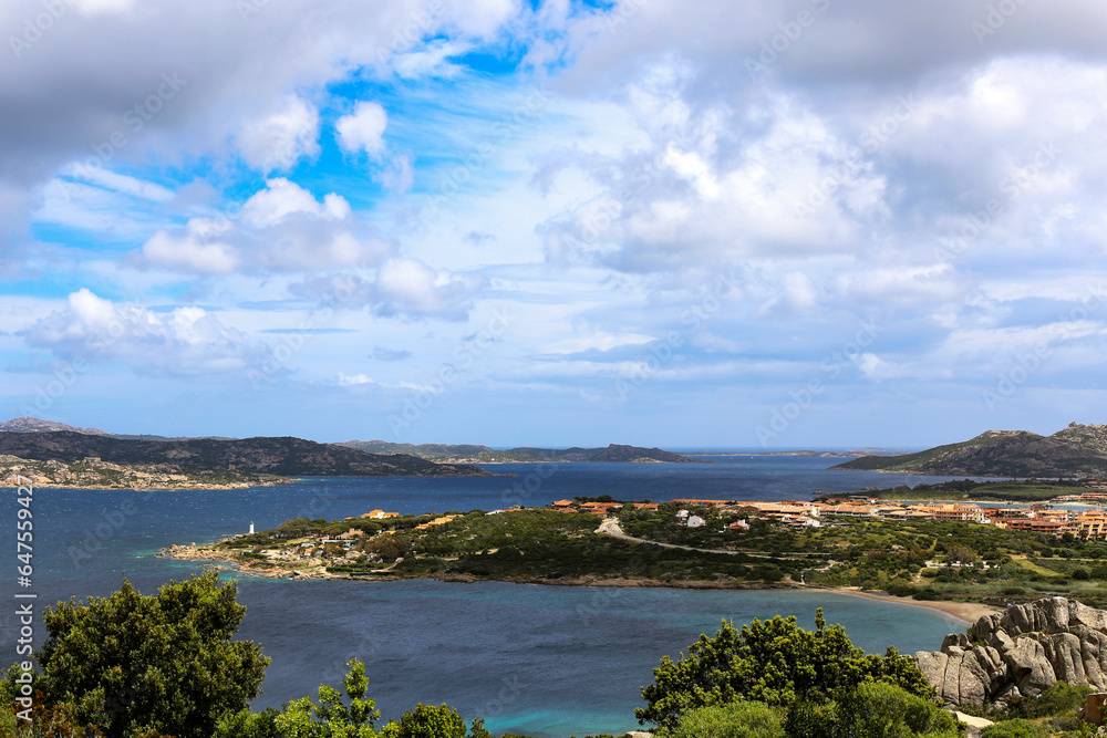 Seascape of the coast of Sardinia Italy