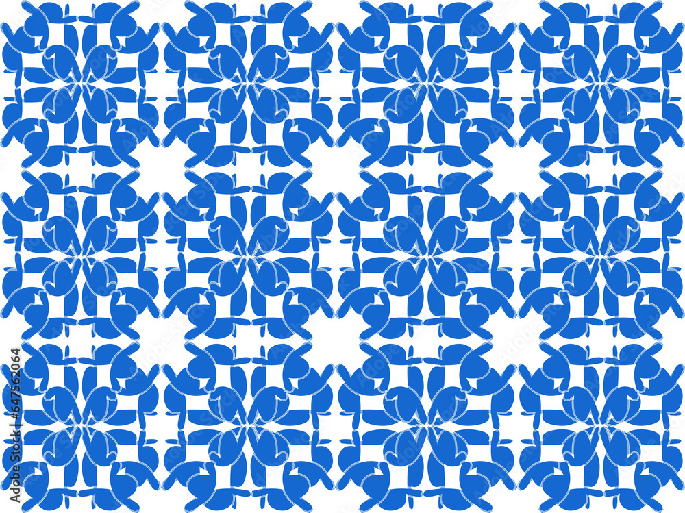 seamless pattern with blue flowers seamless pattern with blue flowers