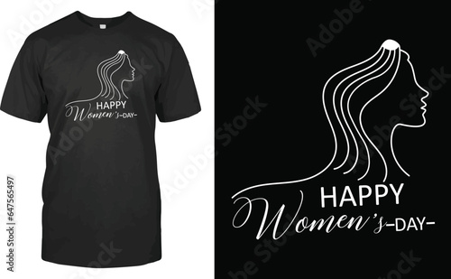 Women's day t-shirt design