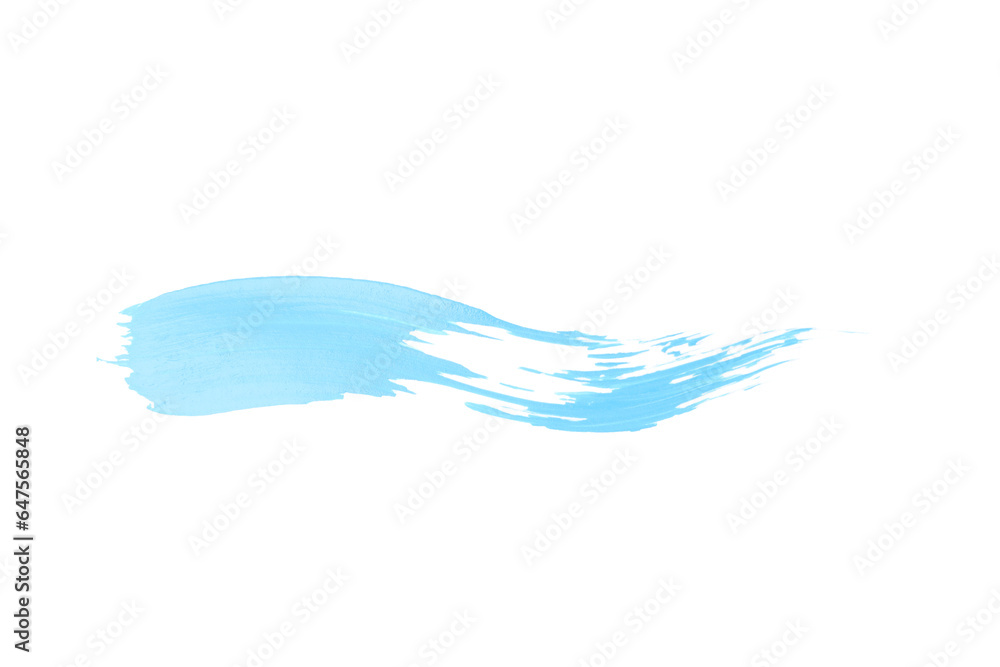 PNG, stroke of blue paint, isolated on white background PNG, stroke of blue paint, isolated on white background
