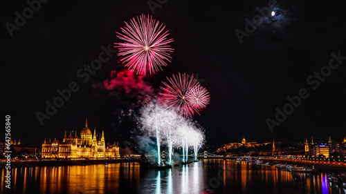 Fireworks over Budapest