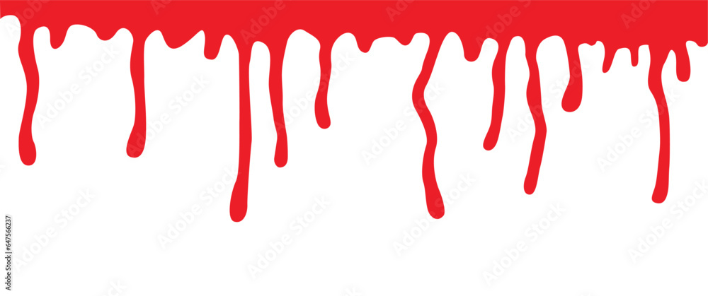 Splash of blood on white background. Concept of horror and Halloween.