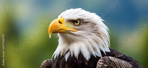 Portrait of an american bald eagle  wildlife.