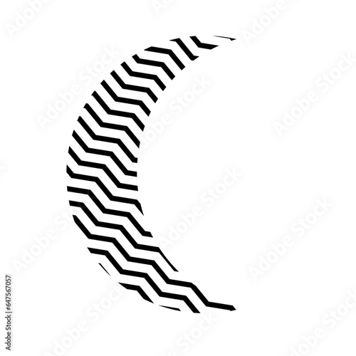 Geometric Memphis Line Wavy