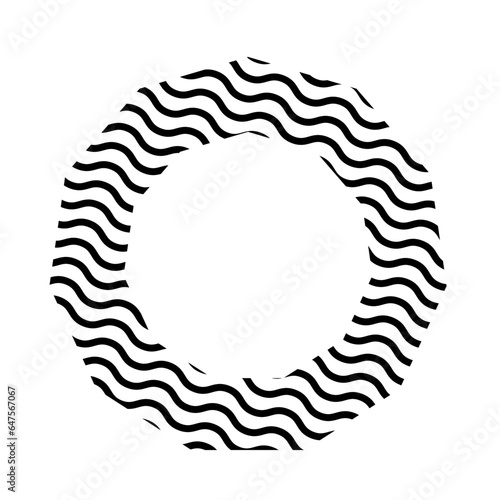 Geometric Memphis Line Wavy
