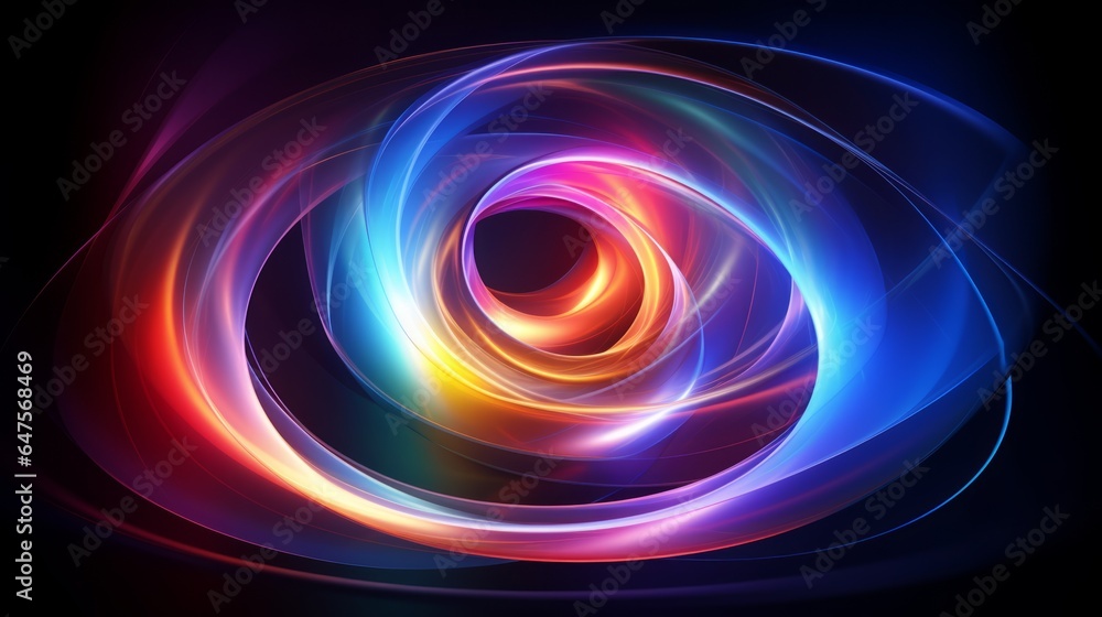 mesmerizing abstract blue purple colorful spectrum translucent glowing vortex shape surrounded with vibrant color lights mesmerizing abstract blue purple colorful spectrum translucent glowing vortex shape surrounded with vibrant color lights