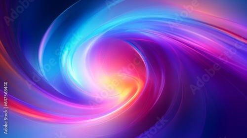 mesmerizing abstract blue purple colorful spectrum translucent glowing vortex shape surrounded with vibrant color lights