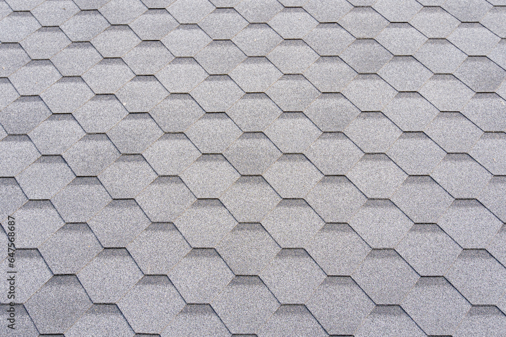 Shingles texture close up view of asphalt roofing shingles Stock