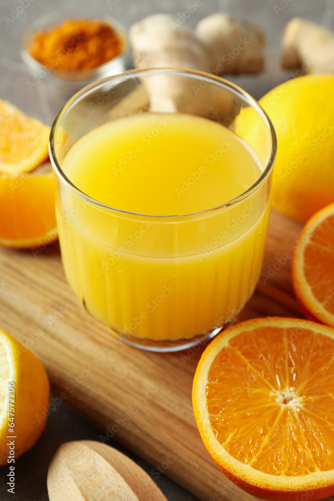 Concept of healthy drink - ginger turmeric liquid Concept of healthy drink - ginger turmeric liquid