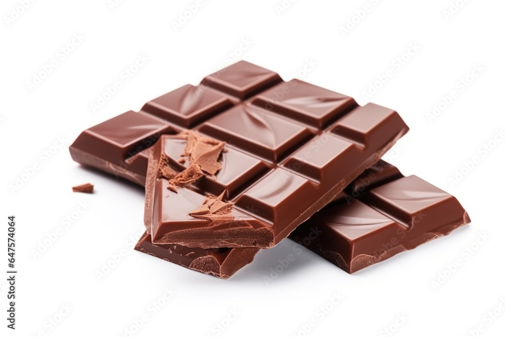 Chocolate bar isolated on white background Chocolate bar isolated on white background