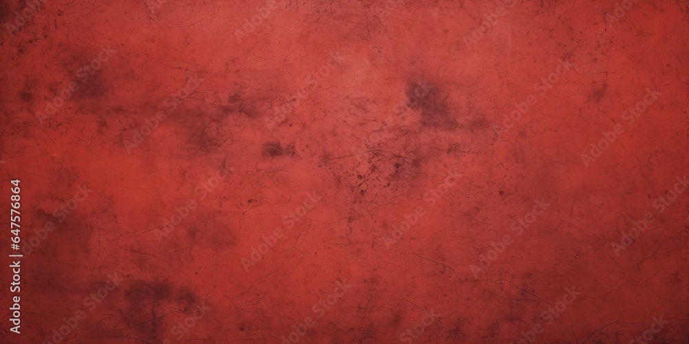 red concrete wall, grunge cement grainy texture, fancy vintage background, Generative AI