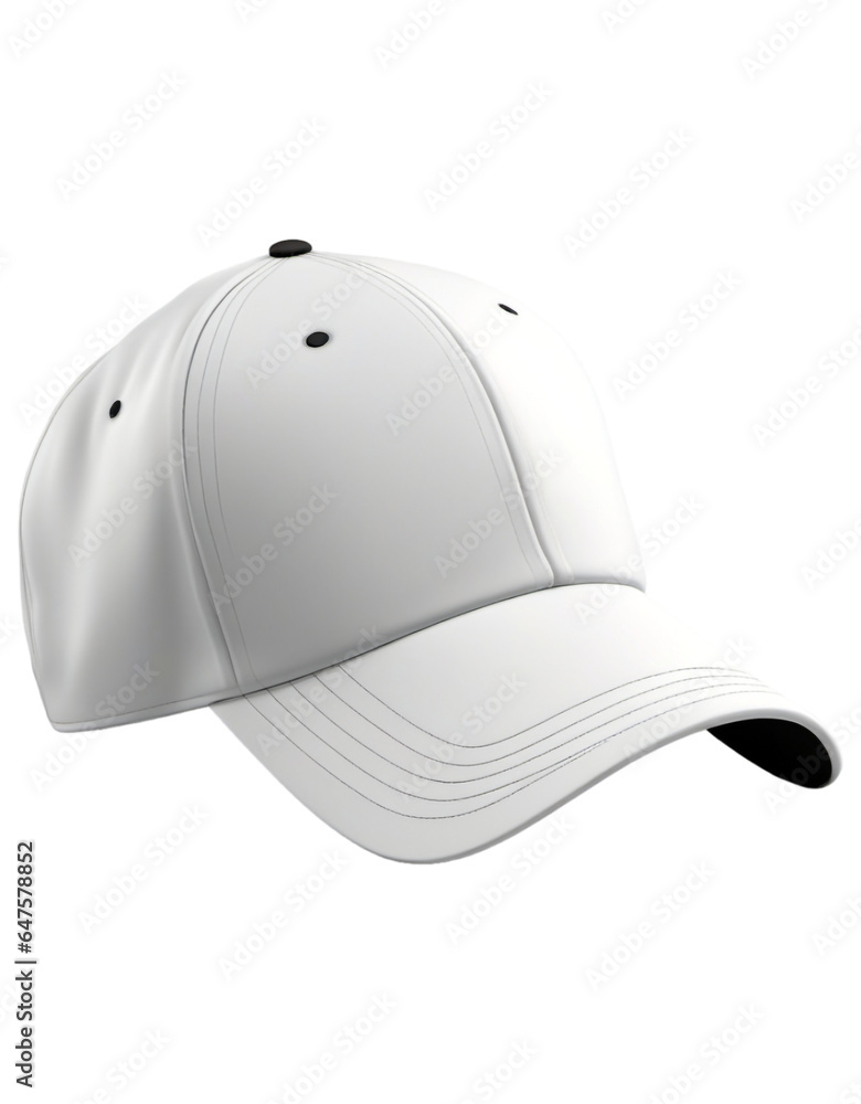 Fototapeta premium Sports cap with blank surface isolated on white background