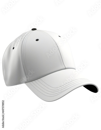 Sports cap with blank surface isolated on white background