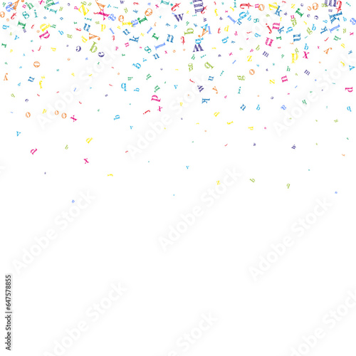 School notebook cover. Colorful childish floating