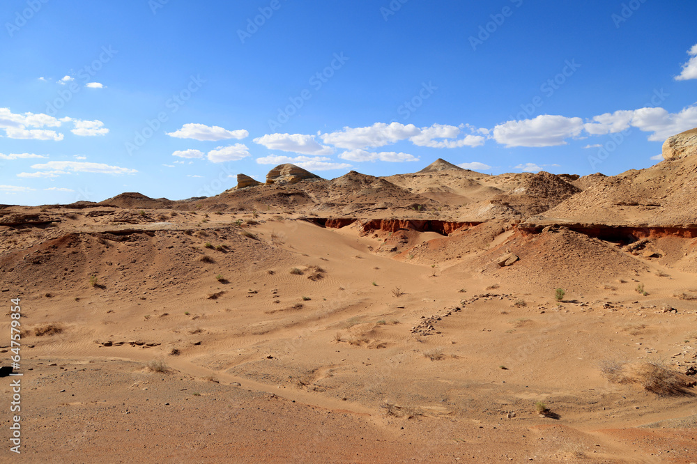 The rock formations of Narandaats, South Gobi, Mongolia