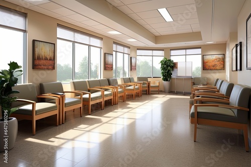 Waiting room in medical office interior © jambulart