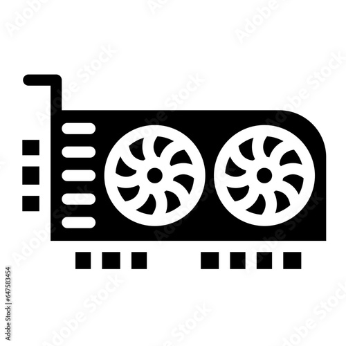 Graphic card Vector Icon Design Illustration