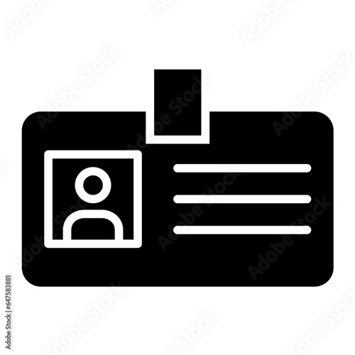 Identification Vector Icon Design Illustration