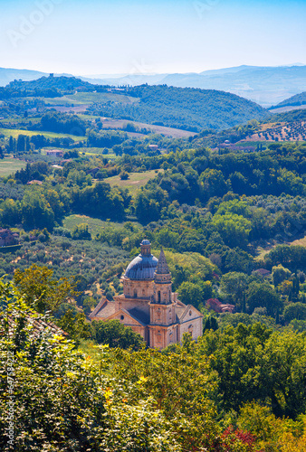 San biago church, Montepulciano village in Tuscany- Italy photo