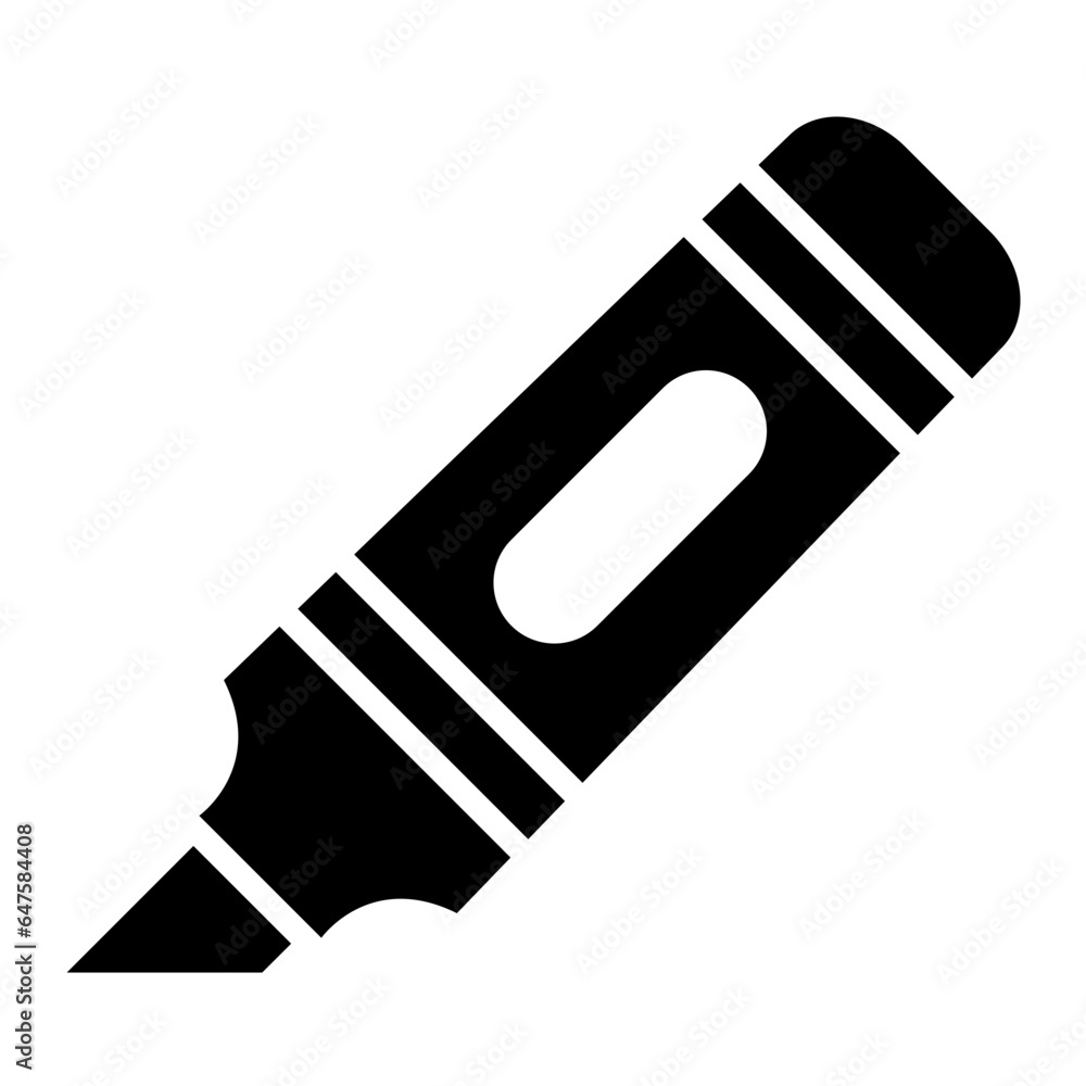 Highlighter Vector Icon Design Illustration Highlighter Vector Icon Design Illustration