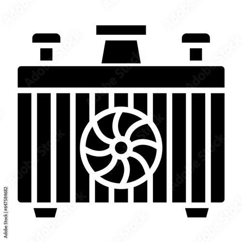 Car radiator Vector Icon Design Illustration