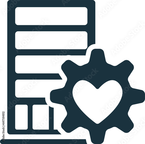 Nonprofit governance icon. Monochrome simple sign from charity and non-profit collection. Nonprofit governance icon for logo, templates, web design and infographics.