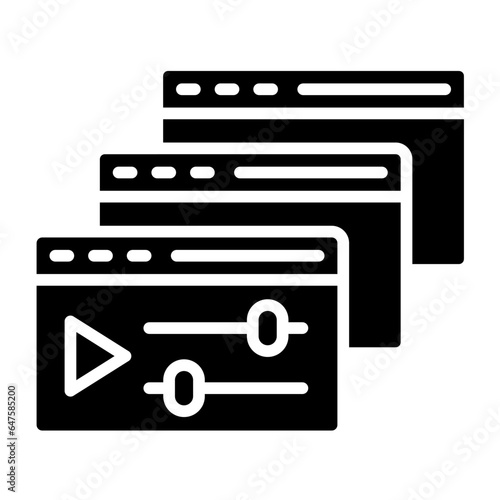 Courses Vector Icon Design Illustration