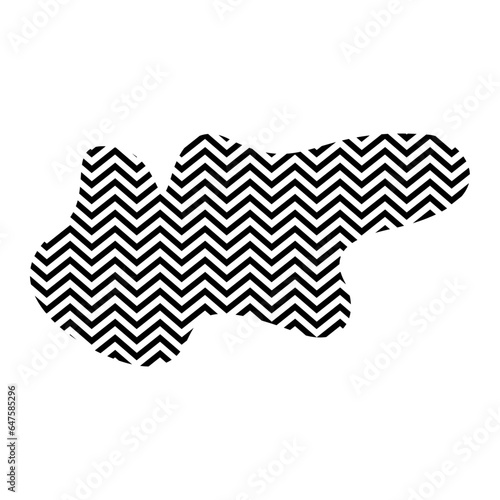 Zigzag lines with Organic liquefied and fluid shape contemporary line shape illustration