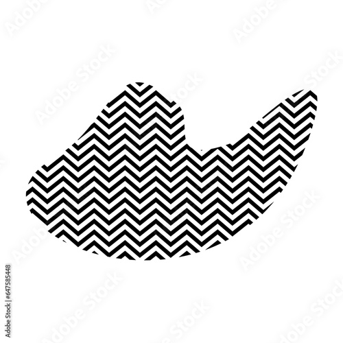 Zigzag lines with Organic liquefied and fluid shape contemporary line shape illustration