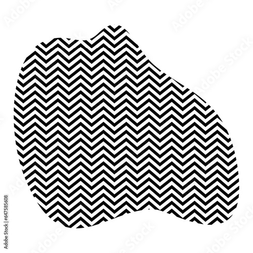 Zigzag lines with Organic liquefied and fluid shape contemporary line shape illustration