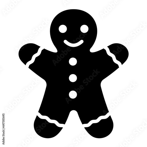 Gingerbread man Vector Icon Design Illustration photo