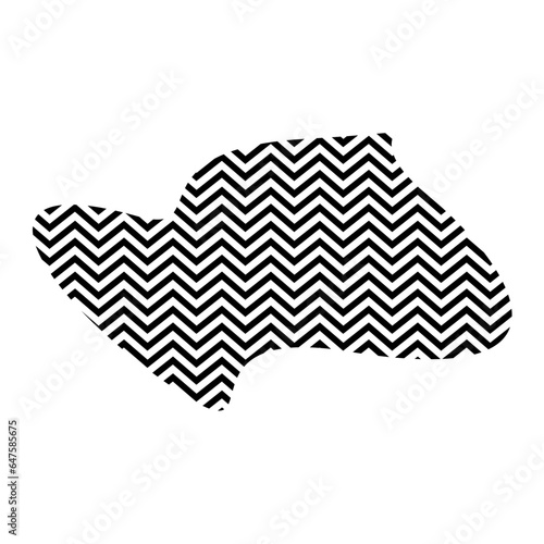 Zigzag lines with Organic liquefied and fluid shape contemporary line shape illustration
