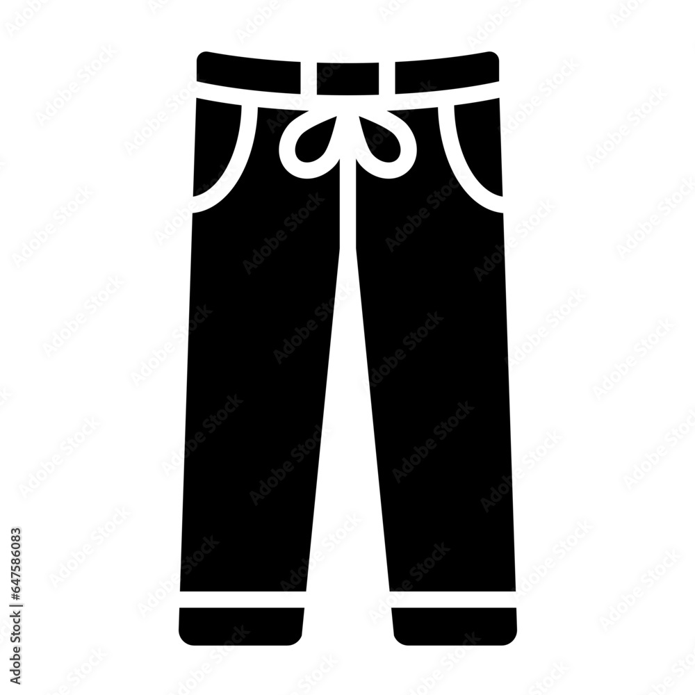Training Pants Vector Icon Design Illustration Training Pants Vector Icon Design Illustration