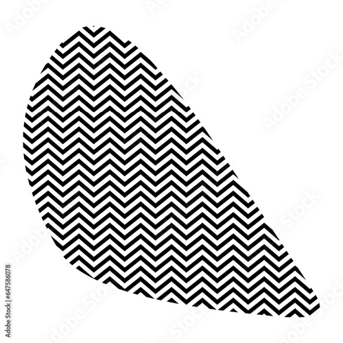 Zigzag lines with Organic liquefied and fluid shape contemporary line shape illustration