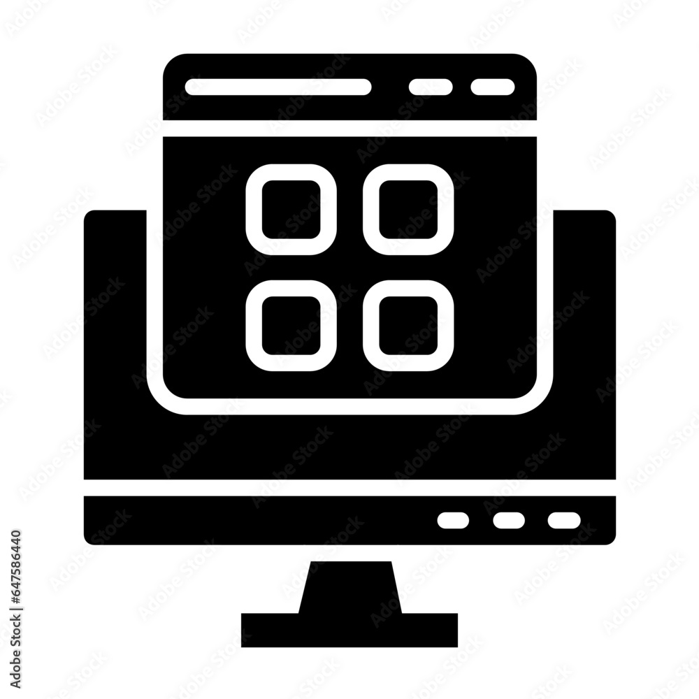Layout Vector Icon Design Illustration Layout Vector Icon Design Illustration