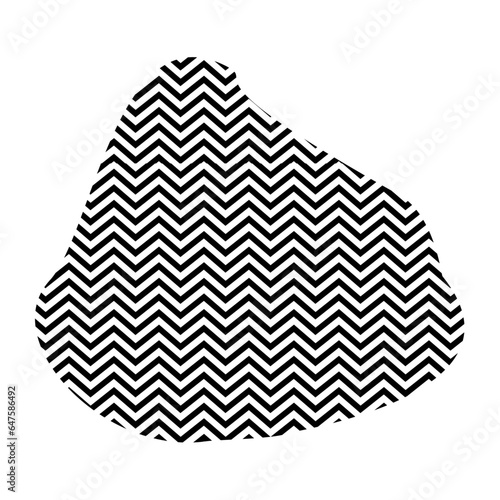 Zigzag lines with Organic liquefied and fluid shape contemporary line shape illustration