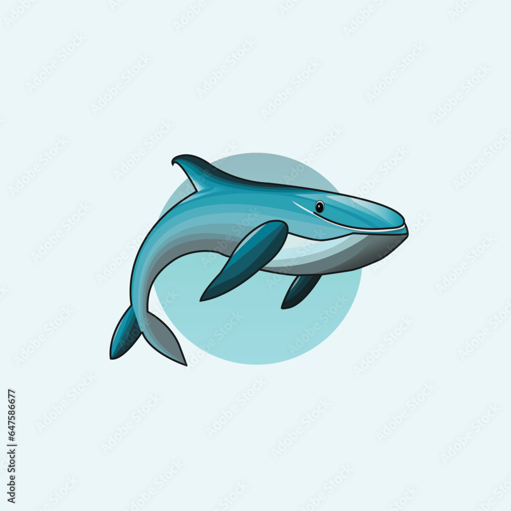 Fototapeta premium Whale Illustration