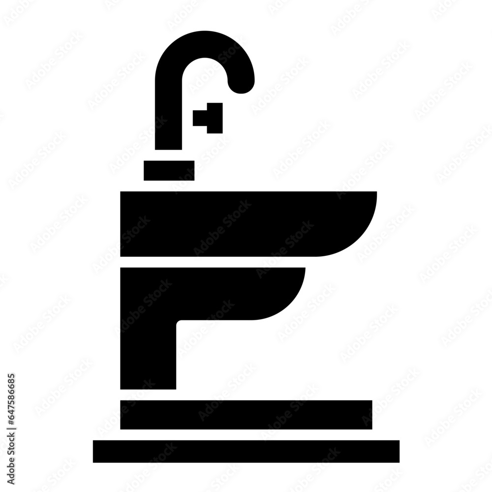 Bidet Vector Icon Design Illustration Bidet Vector Icon Design Illustration