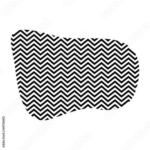 Zigzag lines with Organic liquefied and fluid shape contemporary line shape illustration