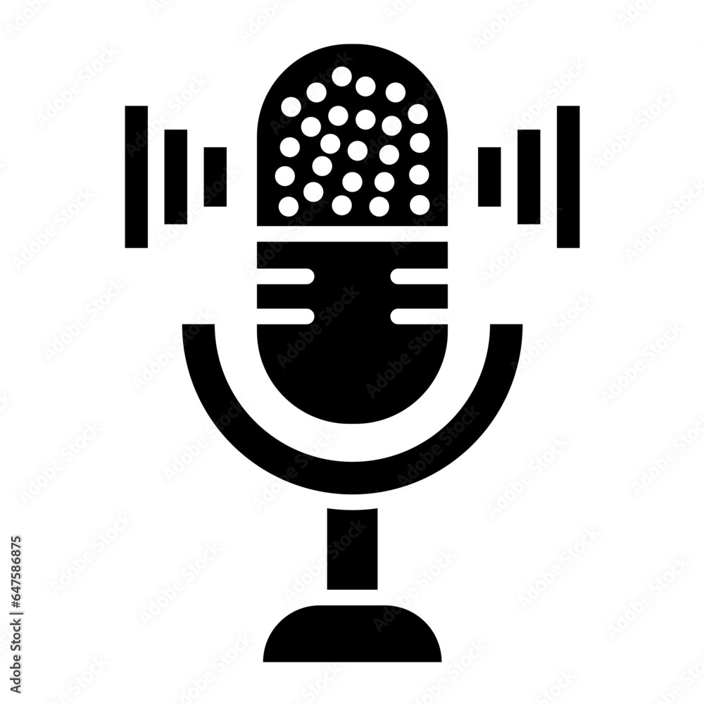Microphone Vector Icon Design Illustration Microphone Vector Icon Design Illustration