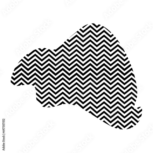 Zigzag lines with Organic liquefied and fluid shape contemporary line shape illustration