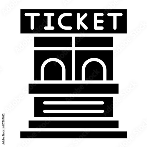 Ticket Office Vector Icon Design Illustration