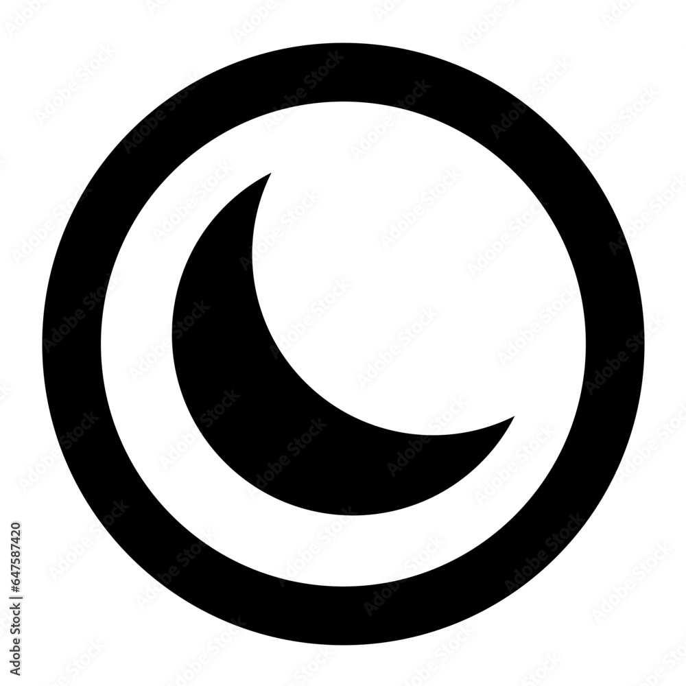 Night mode Vector Icon Design Illustration Night mode Vector Icon Design Illustration