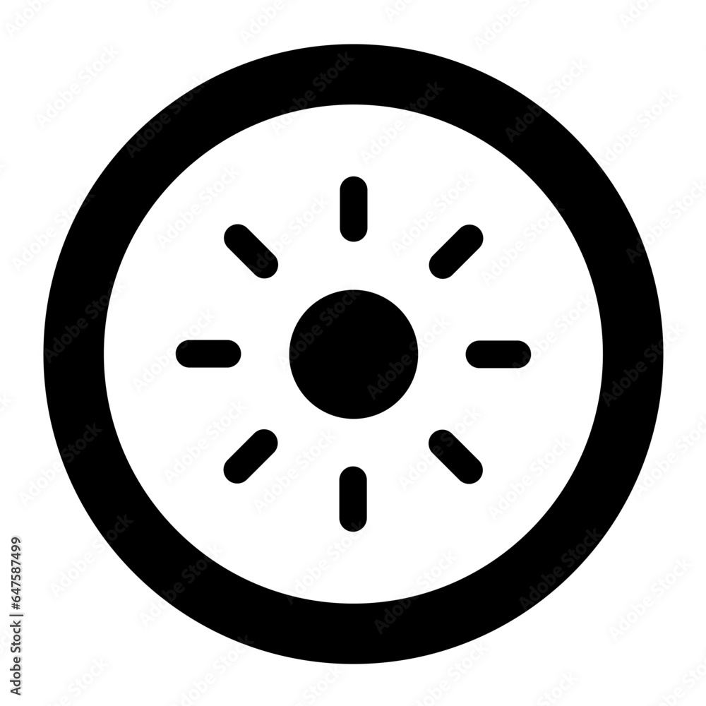 Brightness Vector Icon Design Illustration Brightness Vector Icon Design Illustration