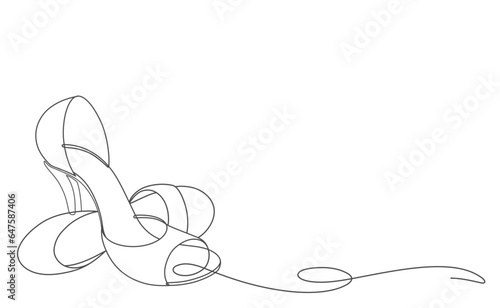heells woman fashion outline vector. hand draw graphic lady shoping lifestyle hobies illustration