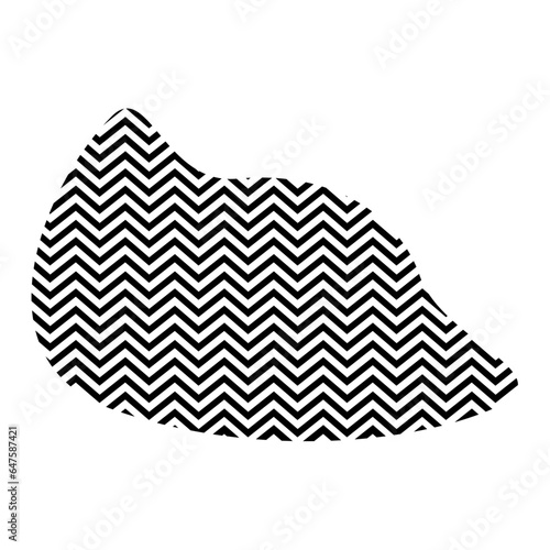Zigzag lines with Organic liquefied and fluid shape contemporary line shape illustration
