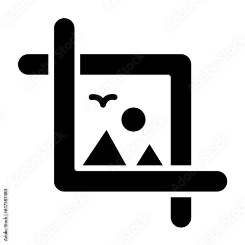 Crop Vector Icon Design Illustration