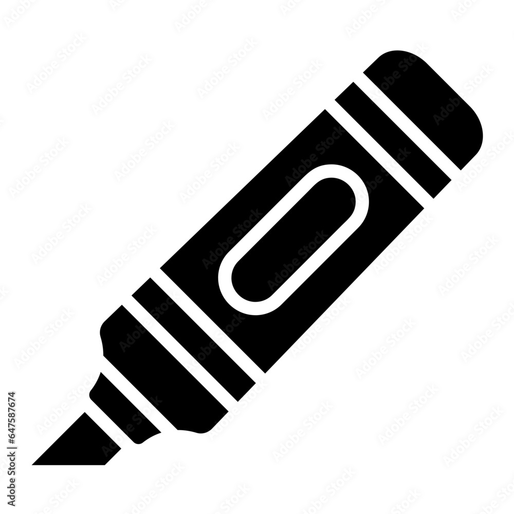 Highlighter Vector Icon Design Illustration Highlighter Vector Icon Design Illustration